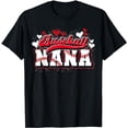 thumbnail image 1 of Baseball Nana Baseball Player Grandma Baseball Fan Baseball T-Shirt, 1 of 5