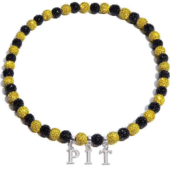 Baseball Necklace 18 Inch Baseball Fan Chain Letters Necklace Men's & Women's Shiny Rhinestone Drops