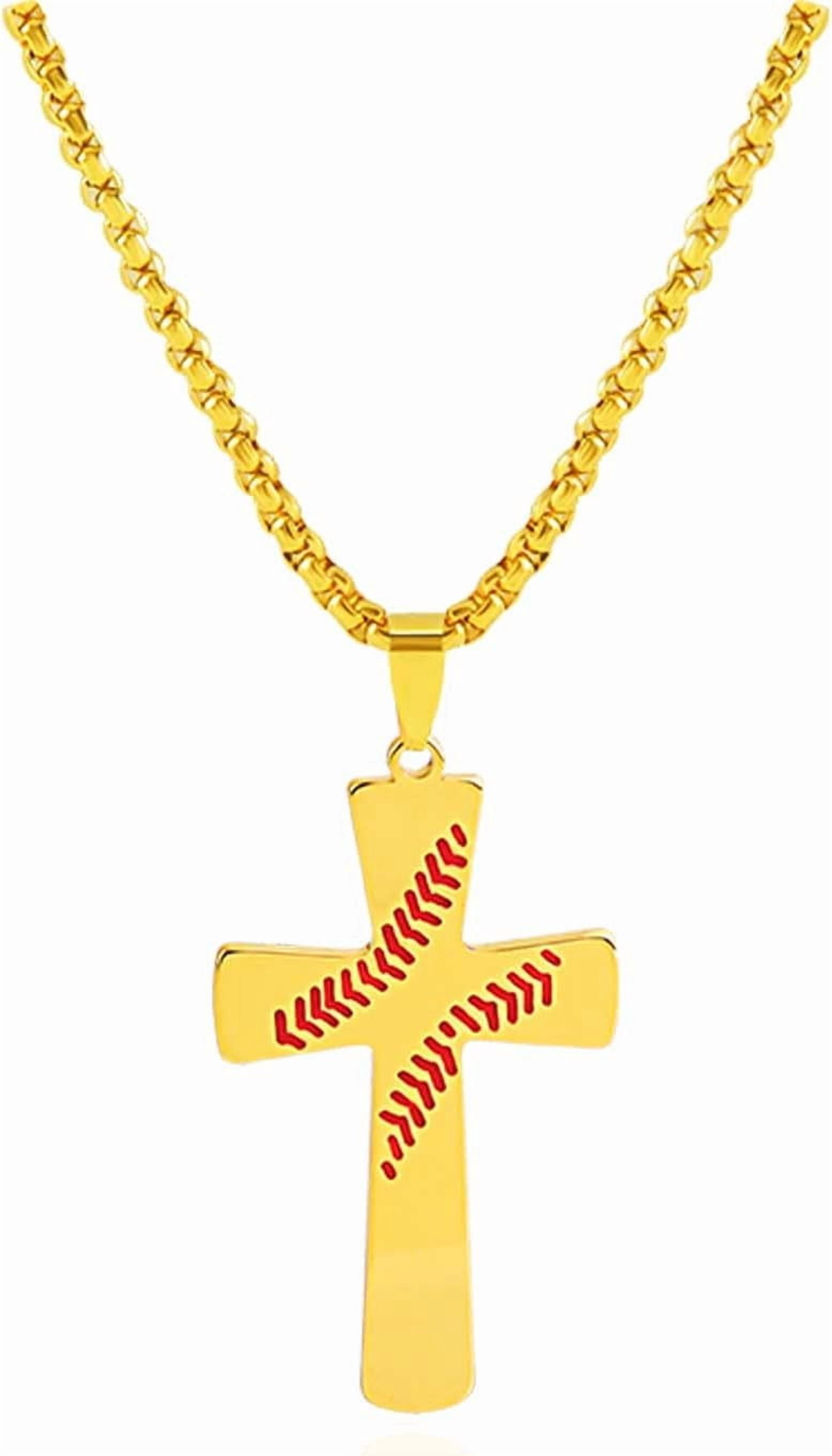 Baseball Necklaces for Men Baseball Cross Necklace for Men Baseball ...