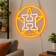 Baseball Neon Sign For Wall Decor Houston Light Man Cave - Walmart.com
