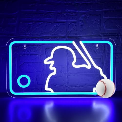 Baseball Neon Sign for Sport Club Wall Decor,Baseball Sport LED Sign,Baseball Led Neon Light, for Bar,Pub,Boy's Room,Men Cave,Party Wall Decor,Size16.1 * 8.9 inch(JTLD031)$$Tools & Hardware Other