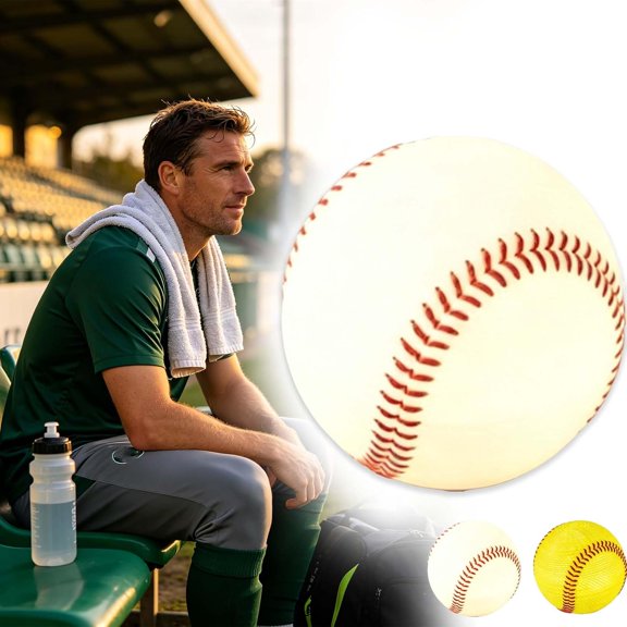 Baseball Night Light Gift, Light Up Baseball Table Lamp, Warm LED Sports Night Light for Bedroom, Nightstand, Desk, Home Office and Baseball Room Decor