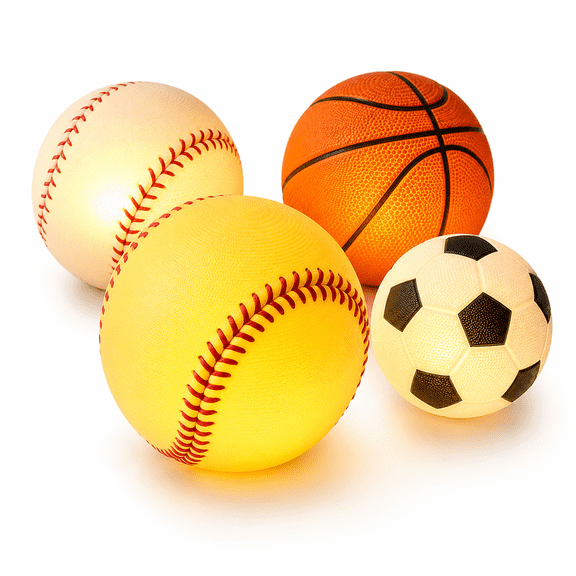 Baseball Night Light for Boys, 3D Silicone Baseball Lamp, Small Kids Bedside Lamp for Boys Bedroom, Sports Room Decor and Baseball Gift