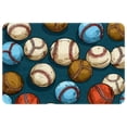 thumbnail image 1 of Baseball Non-Slip Polyester Floor Rug Mat, Machine Washable Floor Mats, 1 of 6