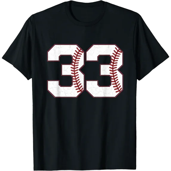 baseball-number-33-sports-gameday-fan-t-shirt-vintage-t-shirt