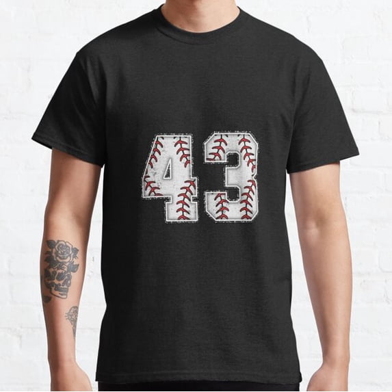 Baseball Number 43 Classic T shirt Walmart baseball-number-43-classic-t-shirt-walmart