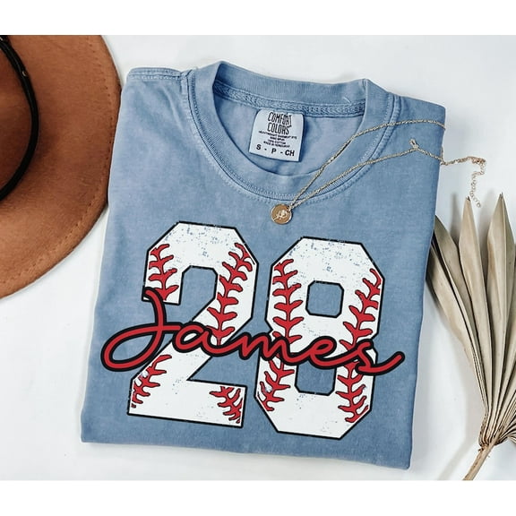 Baseball Number Shirt, Baseball Tee, Personalized Baseball Player Shirt, Baseball Fan Gift, Sports Mom tee, Game Day