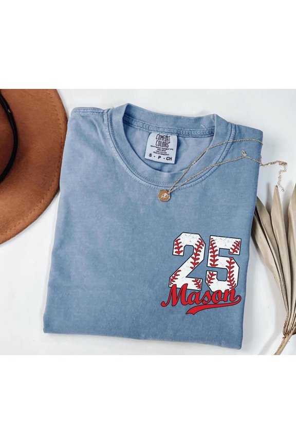 Baseball Number TShirt Personalized Baseball Mom Shirt Custom Game Day Tee