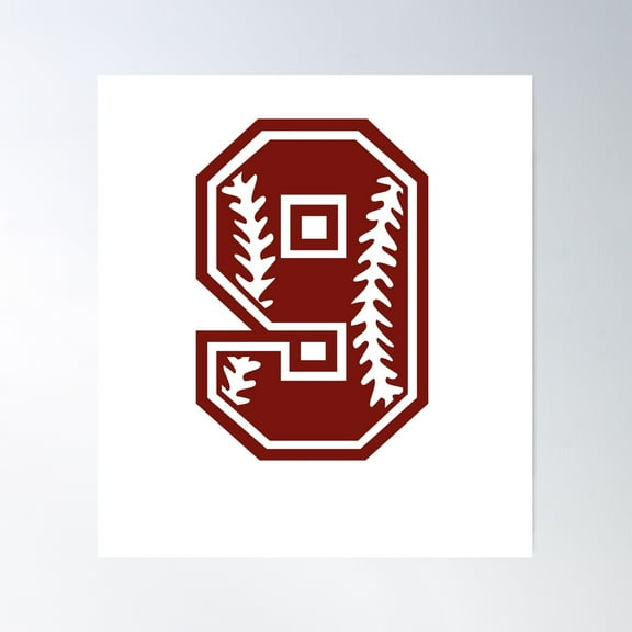 Baseball Numbers Poster Wall Art, Modern Wall Decor For Living Room Bedroom, 8x12 UNFRAMED