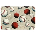 thumbnail image 1 of Baseball Office Rug Door Carpet Indoor Rugs Polyester Non-Slip Machine Washable, 1 of 6
