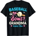 thumbnail image 1 of Baseball Or Bows Grandma Loves You Softball Baseball T-Shirt, 1 of 5