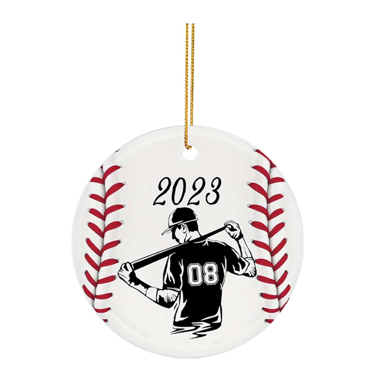 Baseball Ornaments For Christmas 2024 new Tree Realistic Printing Of