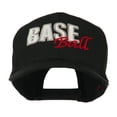 thumbnail image 1 of Baseball Outline Embroidered Cap - Black OSFM, 1 of 5