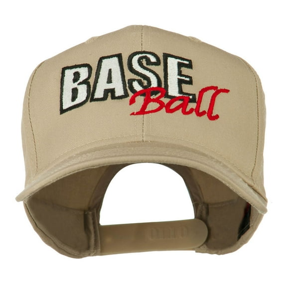 Baseball Outline Embroidered Cap - Khaki OSFM
