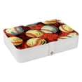 thumbnail image 1 of Baseball PU Leather Necklace Holder with Removable Compartment, Portable Decorative Box Jewelry Boxes Necklace Organizer, 1 of 6