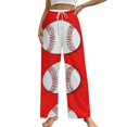 thumbnail image 1 of Baseball Pajama Pants Loose Pajamas Female Breathable Home Trousers Leisure Sleeping Pants Large Size, 1 of 6