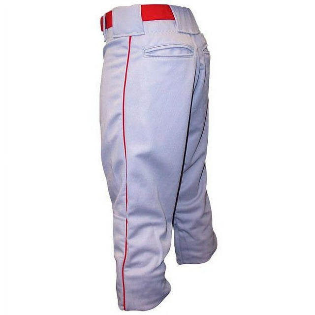 Baseball Pant with Piping YouthColorWhite/Royal,SizeSML