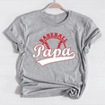thumbnail image 1 of Baseball Papa Classic Script T-Shirt, 1 of 5