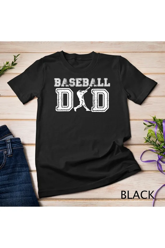 Baseball Parent Gift For Daddy Papa Father Novelty Graphic Tee Shirt,for unisex up to 5XL