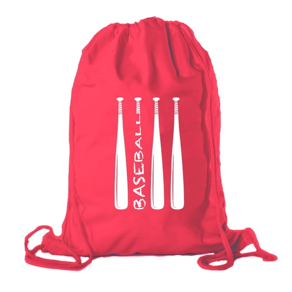 Baseball Party Bags | Baseball Cotton Drawstring Cinch Backpacks for Team events, Birthdays, and more!