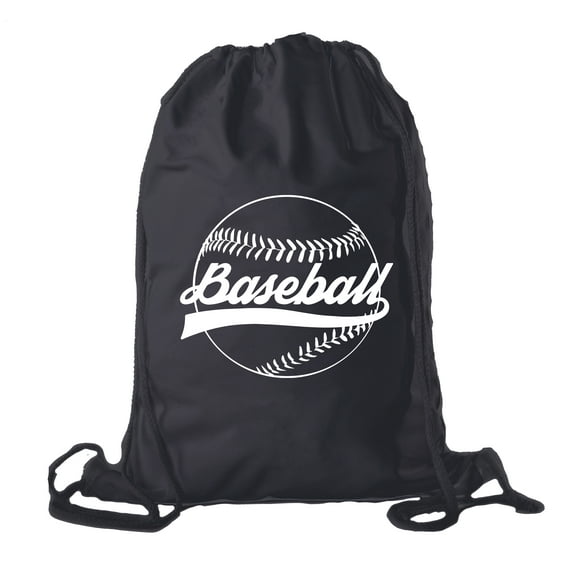 Baseball Party Bags | Baseball Cotton Drawstring Cinch Backpacks for Team events, Birthdays, and more!