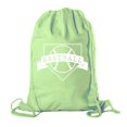 thumbnail image 1 of Baseball Party Bags | Baseball Cotton Drawstring Cinch Backpacks for Team events, Birthdays, and more!, 1 of 2