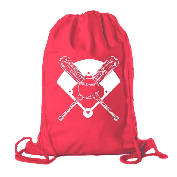 Baseball Party Bags | Baseball Cotton Drawstring Cinch Backpacks for Team events, Birthdays, and more!