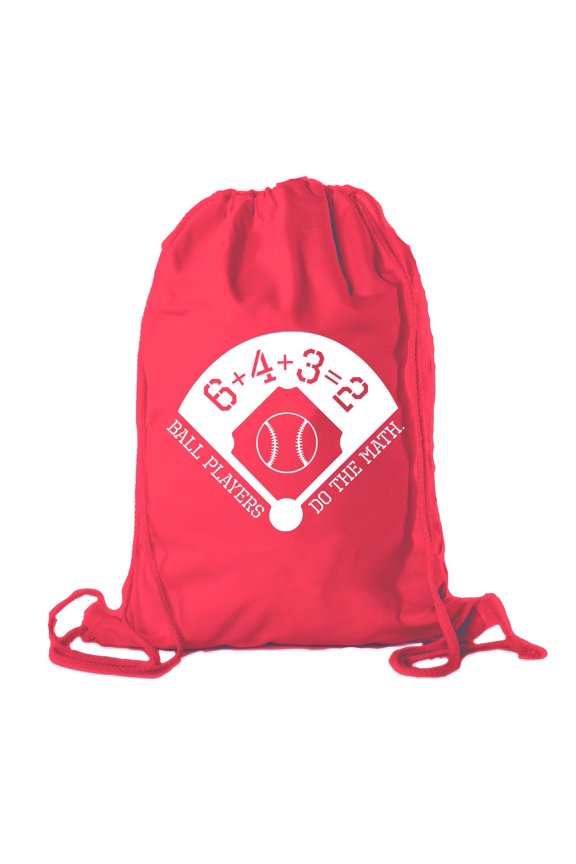 Baseball Party Bags | Baseball Cotton Drawstring Cinch Backpacks for Team events, Birthdays, and more!