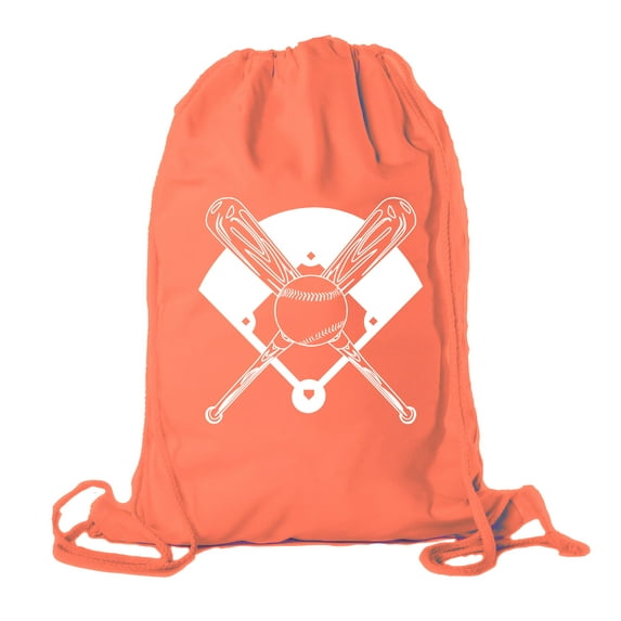 Baseball Party Bags | Baseball Cotton Drawstring Cinch Backpacks for Team events, Birthdays, and more!
