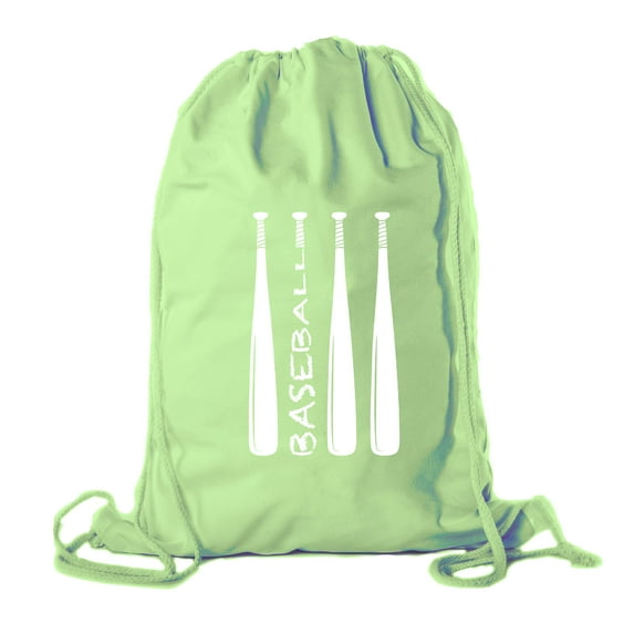 Baseball Party Bags | Baseball Cotton Drawstring Cinch Backpacks for Team events, Birthdays, and more!