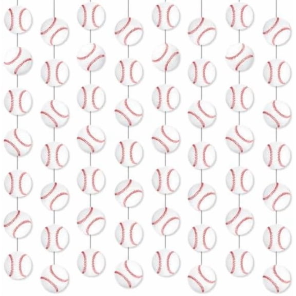 Baseball Party Decorations 8PCS Baseball Birthday Garland Banners Baseball Hanging Decorations Baseball Themed Cutout Garland Decor for Sport Birthday Baby Shower Retirement Party Supplies