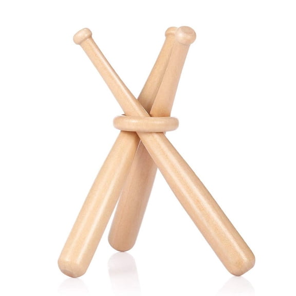 Baseball Party Favors, Decorative Mini Wooden Bat Display Stand with Ring for Showcasing Baseball