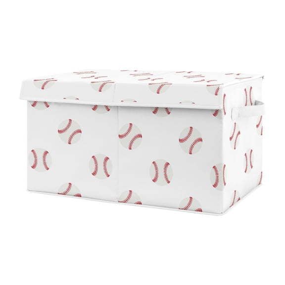 Baseball Patch Storage Fabric Toy Box by Sweet Jojo Designs