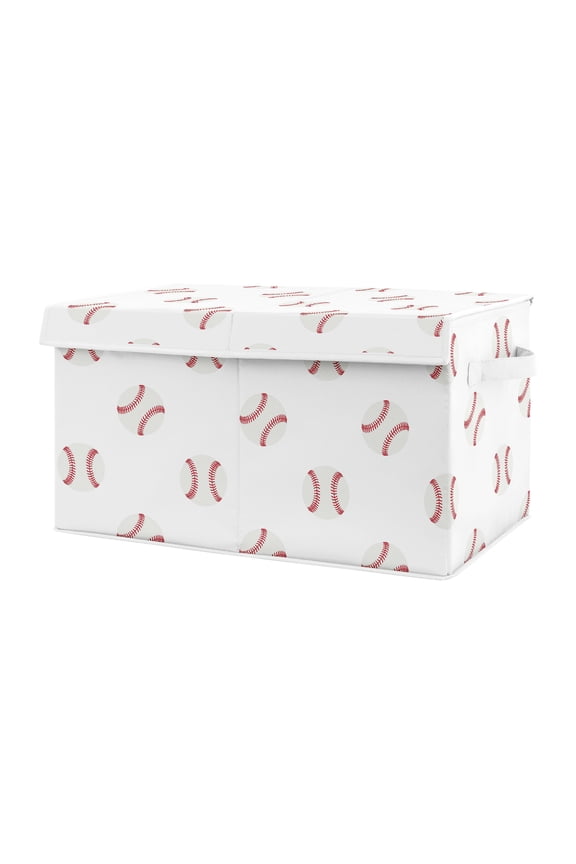 Baseball Patch Storage Fabric Toy Box by Sweet Jojo Designs