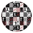 thumbnail image 1 of Baseball Patchwork Pattern Round Fitted Tablecloth with Elastic Edge,Dining Table Cover Waterproof,Outdoor Round Tablecloth for Camping,Dining,Indoor and Outdoor, 1 of 7