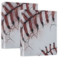thumbnail image 1 of Baseball Pattern Hardcover 3 Ring Binder 1.5 inch Round Rings with Interior Pockets Binders Organizer Office School 1 Pack, 1 of 9