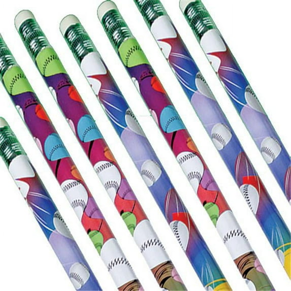 Baseball Pencils - Pack of 12