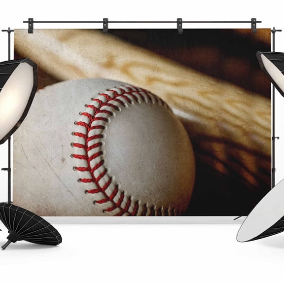 Baseball Photography Backdrop 7x5FT, Retro Sport Photo Backdrops, Background for Photography Studio Photo Studio Background, Back Drop for Photoshoot
