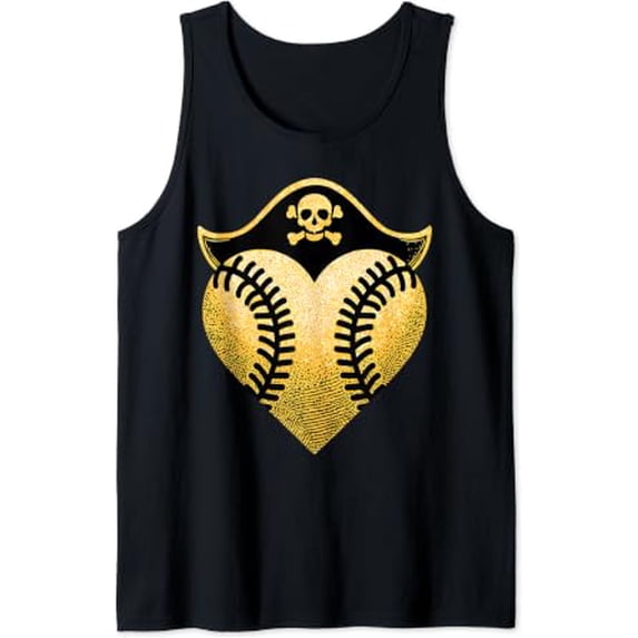Baseball Pirate Baseball Player Tank Top Size S-3XL