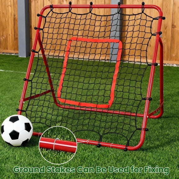 Baseball Pitchback Net, Rebounder Net, Pitching Return Trainer,Three Angles Without Adjusting, Perfect for Solo Playing Catch