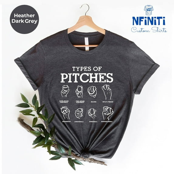 Baseball Pitches T-Shirt: Baseball Lover Gift All Size S-5Xl