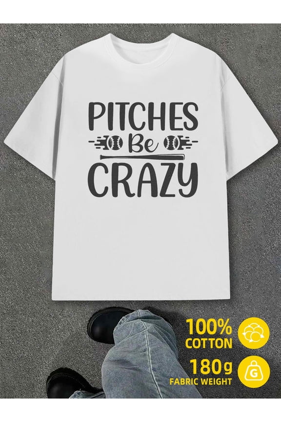 Baseball Pitches mens white 180G 100% Cotton New spring and autumn trendy printed T-shirts Retro Unisex Shirt Graphic Tee tshirts Classic Unisex Shirt Short Sleeve tshirts