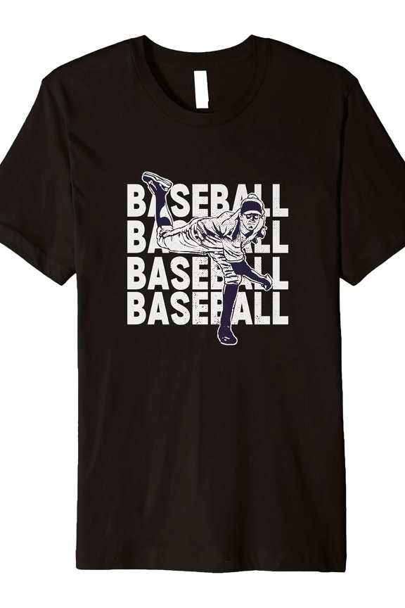 Baseball Player Ball Sports Fans Dad Mom Premium T-Shirt, Round Neck Short Sleeve, Sweatshirt