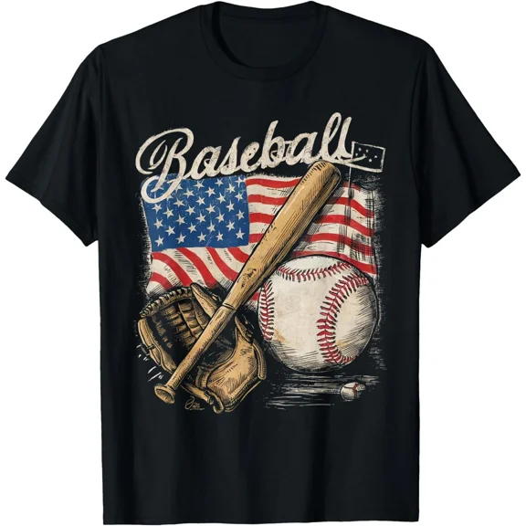 Baseball Player Bat Sport Fan Catcher Pitcher Athlete Game Graphic Unisex T-Shirt, up to size 5XL