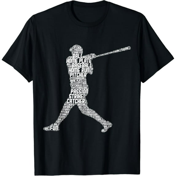 Baseball Player Batter Youth Kids Boys Men T-Shirt Unisex S-5XL Hot Trending Shirt, Vintage Birthday Gift