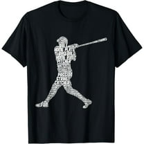 Baseball Player Batter Youth Kids Boys Men T-Shirt
