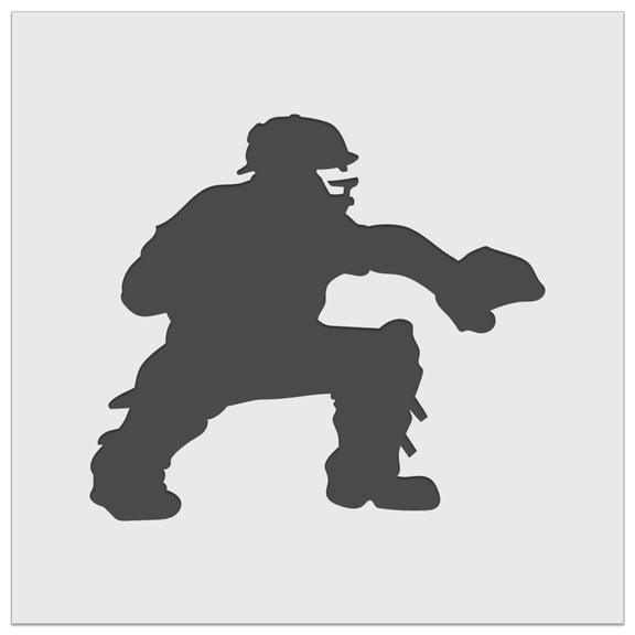 Baseball Player Catcher with Mitt DIY Cookie Wall Craft Stencil - 9.0 Inch