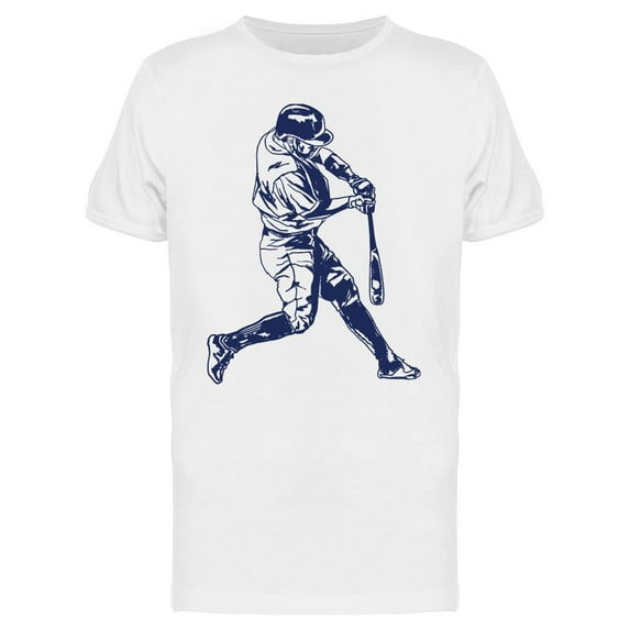 Baseball Player. Draw T-Shirt Men -Image by Shutterstock, Male Small