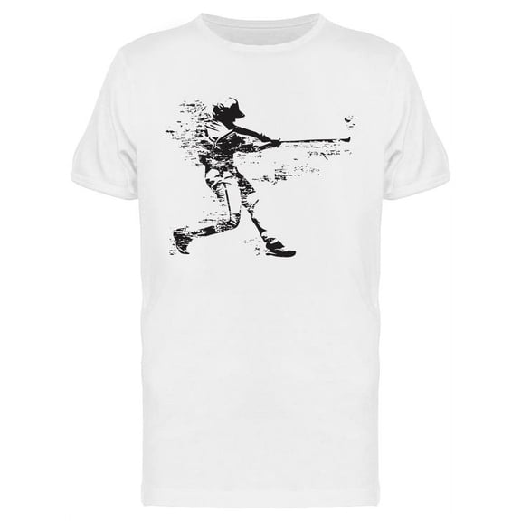 Baseball Player Fading Away T-Shirt Men -Image by Shutterstock, Male Medium