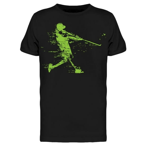 Baseball Player, Grunge Style T-Shirt Men -Image by Shutterstock, Male Medium